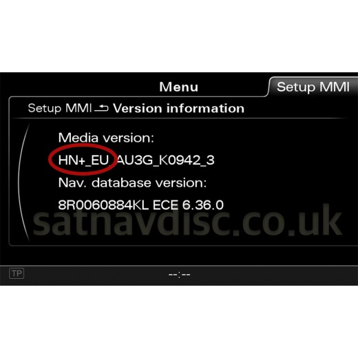 Audi MMI 3G+, 3GP HDD Navigation System SD Card Map Update 2023 - 2024