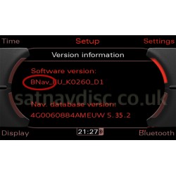 Audi MMI 3G Basic Navigation Map DVD Disc Update 2023