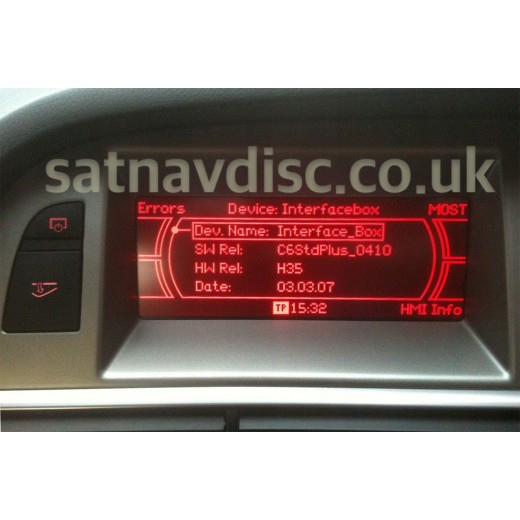 Audi MMI Basic Plus Navigation Europe Sat Nav Map Update Disc 2015