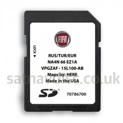 Fiat 124 SPIDER Connect Navigation SD Card Map Update 2023