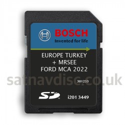 Ford MCA 7" Touchscreen Navigation SD Card Map Update Europe 2022 - 2023