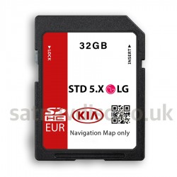 KIA GEN5 STD5 5.x LG Navigation SD Card Map Update EU and UK 2023