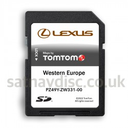 Lexus CT Move ON SD Card Navigation Update Map Europe 2023