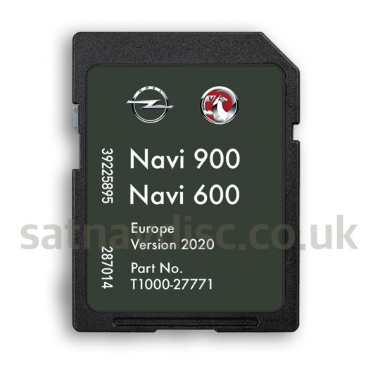 Opel Vauxhall Navi600 Navigation SD Card Map Update 2021