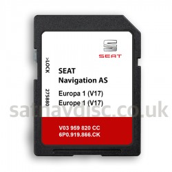 SEAT AS MIB2 v17 Navigation SAT NAV SD CARD Europa MAP 2023 - 2024