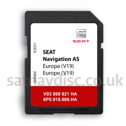 Seat AS MIB2 v19 Navigation SD Card Map Update Europa | UK 2024 - 2025