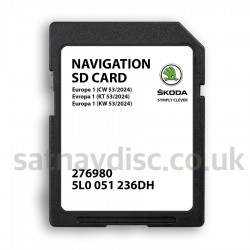 Skoda Amundsen2 MIB2 V18 Navigation SD Card Map Update 2024