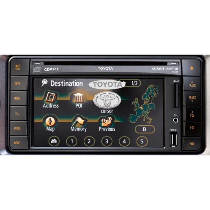 TOYOTA NAVIGATION TNS350 SD CARD SAT NAV MAP UPDATE 2018