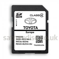 Toyota TNS350 Navigation SD Card Map Update 2021