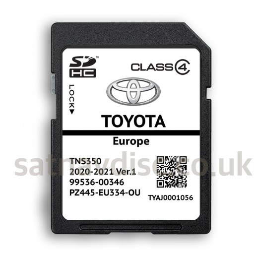 Toyota TNS350 Navigation SD Card Map Update 2021