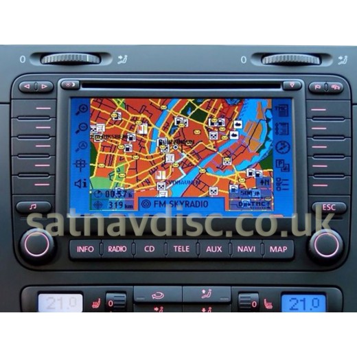 Volkswagen MFD2 TravelPilot DX Navigation Update Disc CD 2014