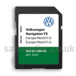 Volkswagen RNS310 V12 Navigation SD Card Map Europe Update 2021