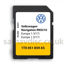 Volkswagen RNS510 V17 SD Card Navigation Map Europe Update 2021