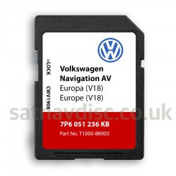 Volkswagen RNS850 V18 Full Navigation SD Card Map Update Europe 2023