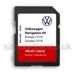 Volkswagen Touareg RNS850 V19 Full Navigation SD Card Map Update Europe 2024